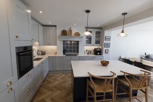 View of kitchen with table and chairs